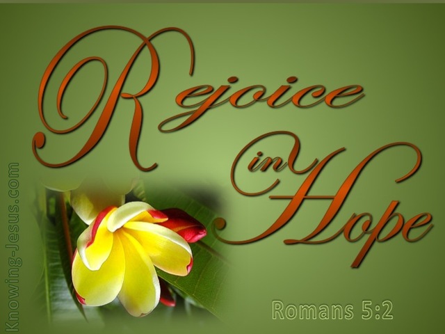 Romans 5:2 Rejoice In Hope (green)